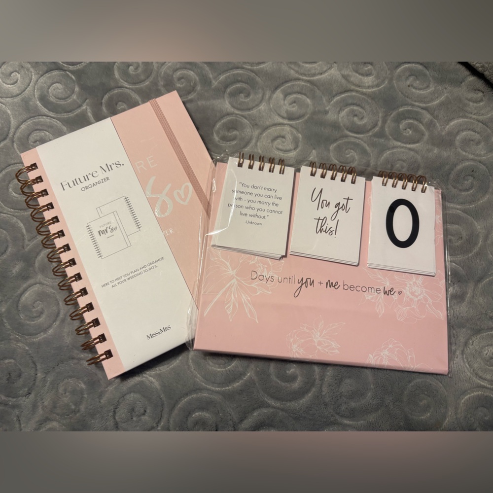 Future Mrs. Organizer Pink Journal and Wedding Countdown Calendar
